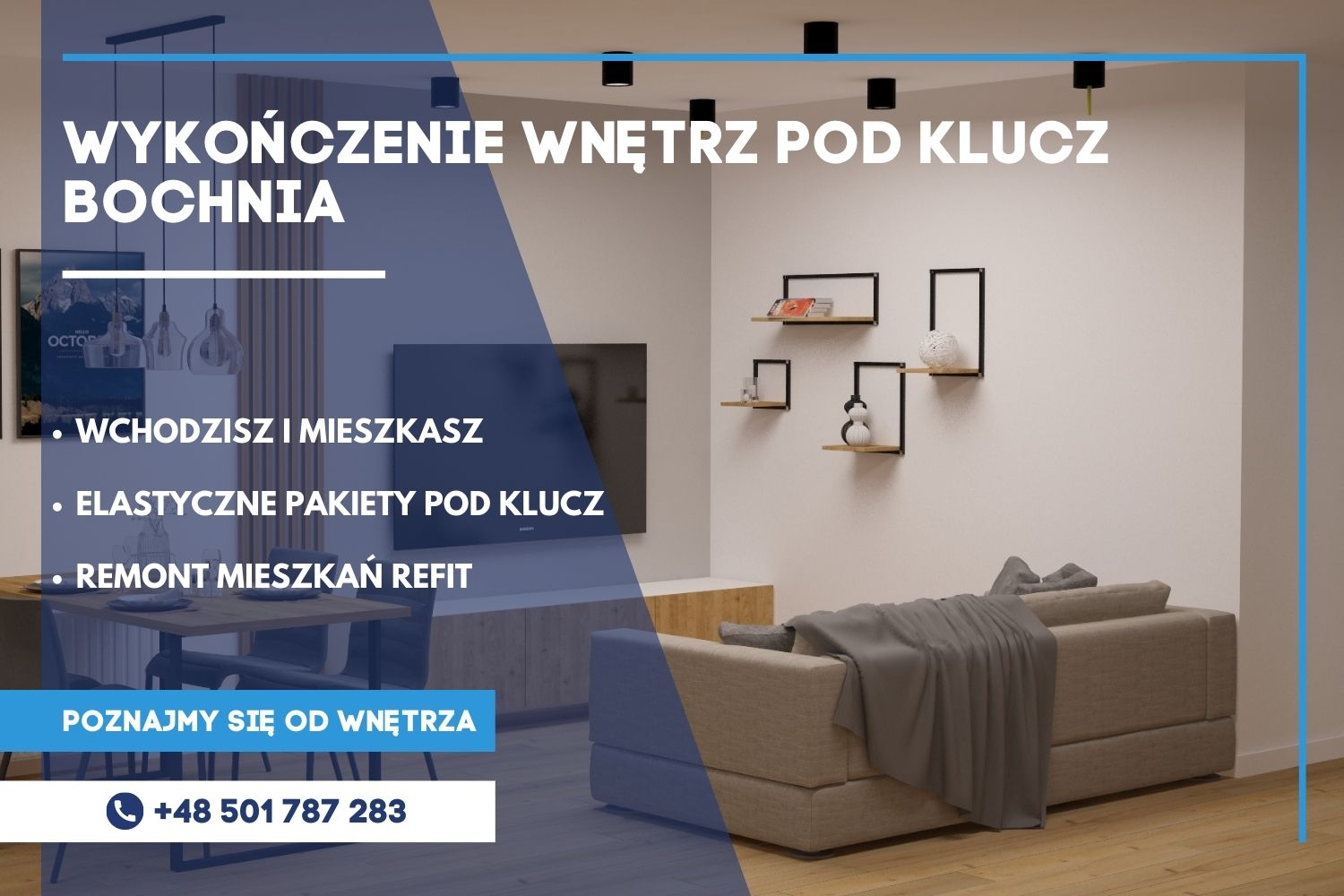 wykończenie wnętrz pod klucz bochnia saniwell